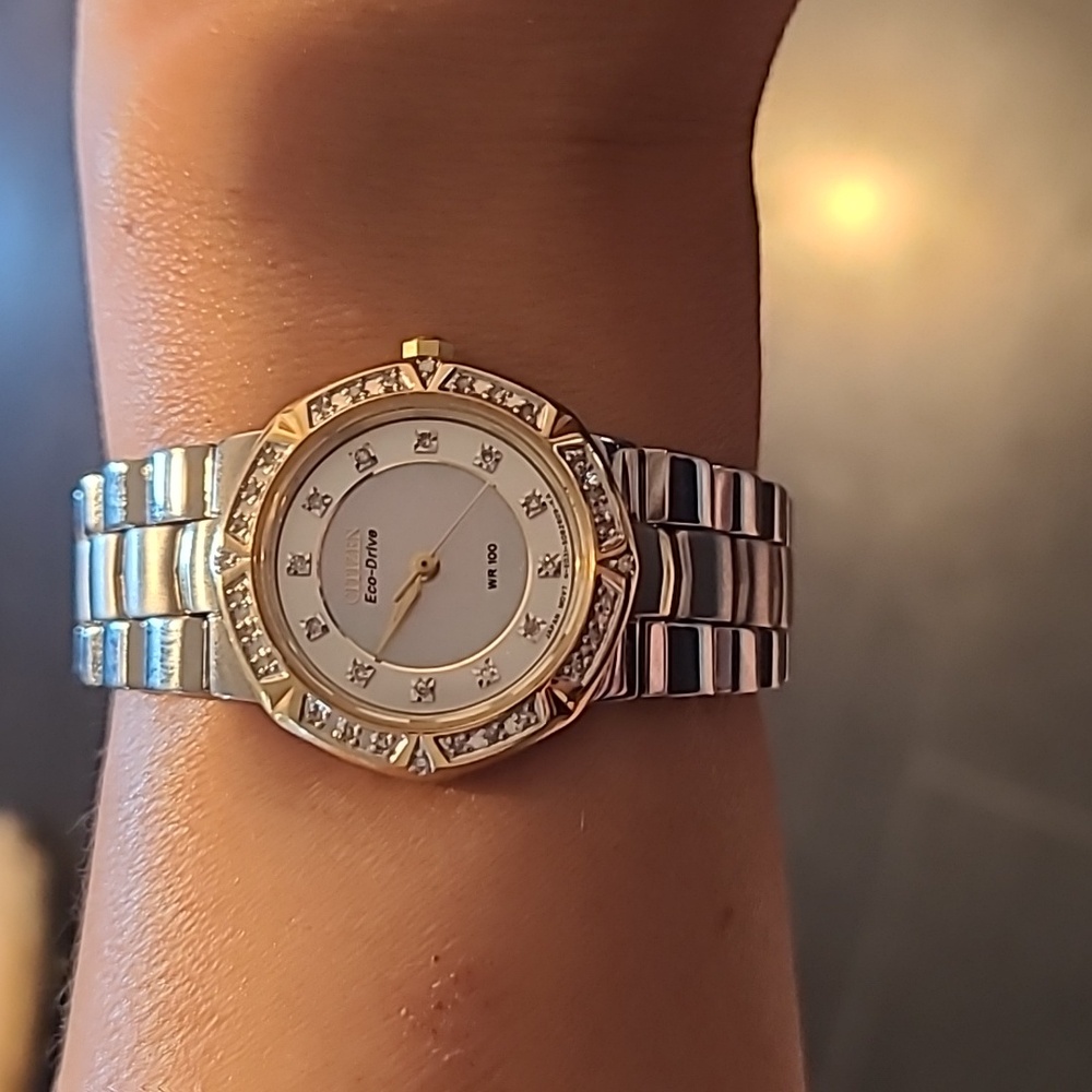 Citizen eco-driven classic diamond watch